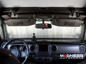 Jeep Wrangler JL Sun Shade/ Reflector - Custom Auto Shade - 4 Door - w/ Brake Assist